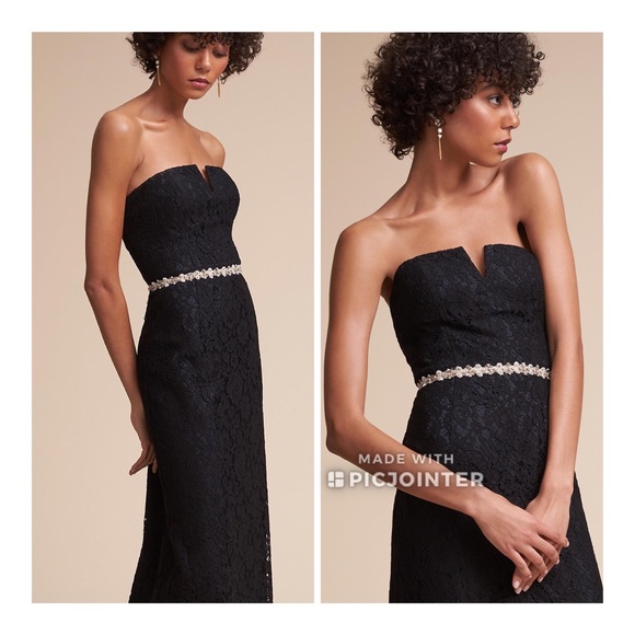 BHLDN Pearl Sash Bridal Lakshmi Belt Wedding - Picture 6 of 8